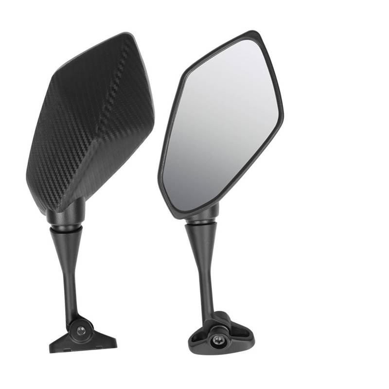 Motorrad Rückspiegel Für CBR600 Für CBR600RR Für CBR900 Für CBR1000RR Motorrad Rückansicht Seitenspiegel Zubehör(Carbon Fiber Look) von Oxektgb