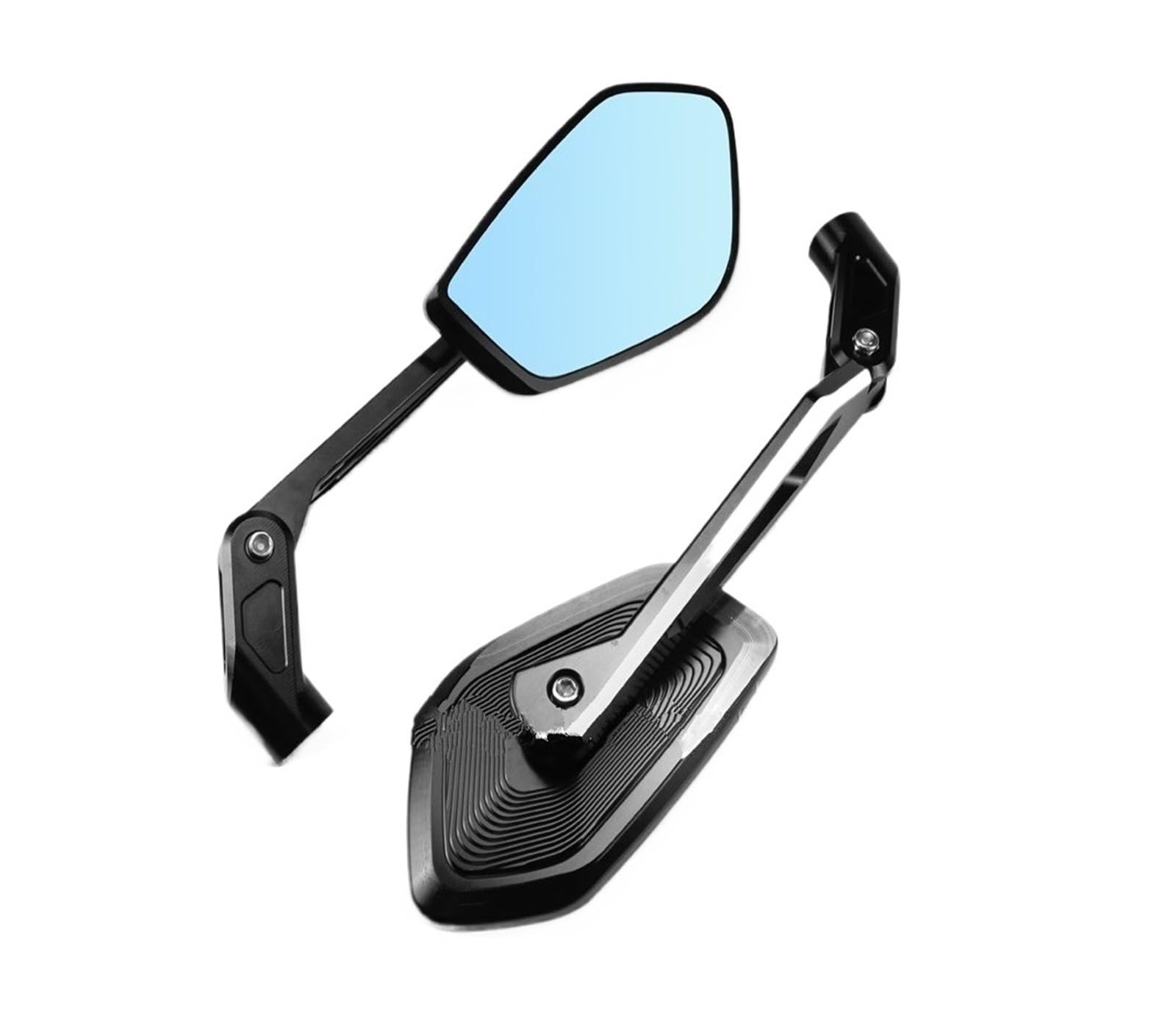 Motorrad Rückspiegel Für NC750X 2016- Motorrad Ultra-weitwinkel Klappspiegel Anti-glare Rückspiegel(Black) von Oxektgb
