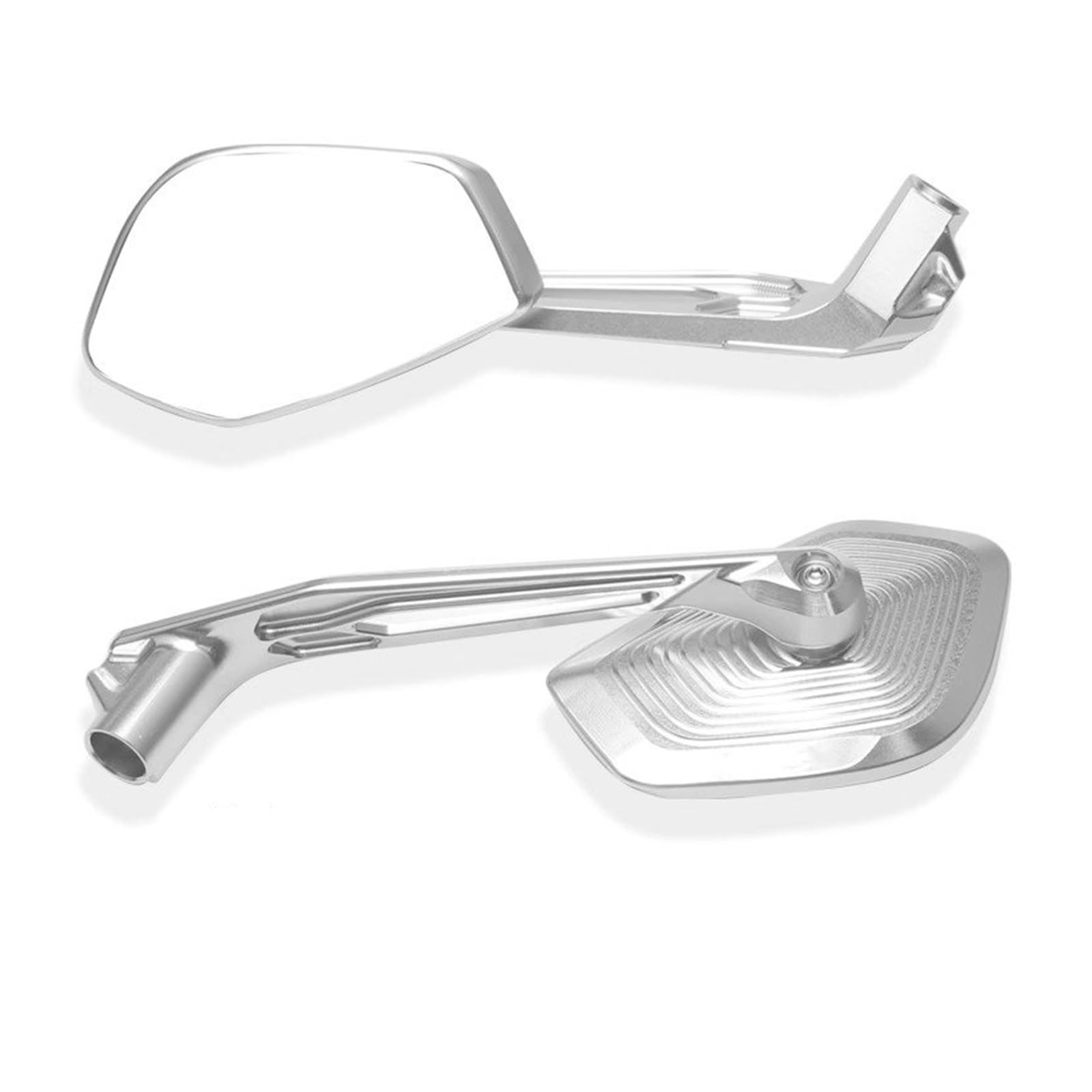 Motorrad Rückspiegel Für R1300GS 2024 R1200 1250 GS Für ADV F900R G310GS S1000XR Motorrad Seite Rückspiegel Einstellbar(Sliver A) von Oxektgb