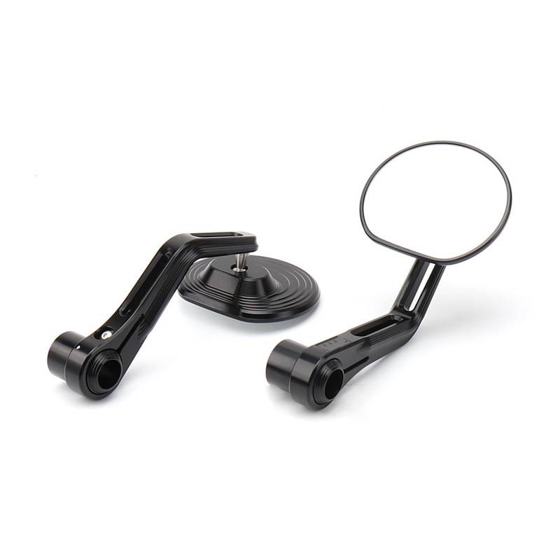 Motorrad Rückspiegel Für RNineT Für RNineT Für Für RNineT Für Scrambler Motorrad Rückspiegel Lenker Spiegel Zubehör(Black) von Oxektgb