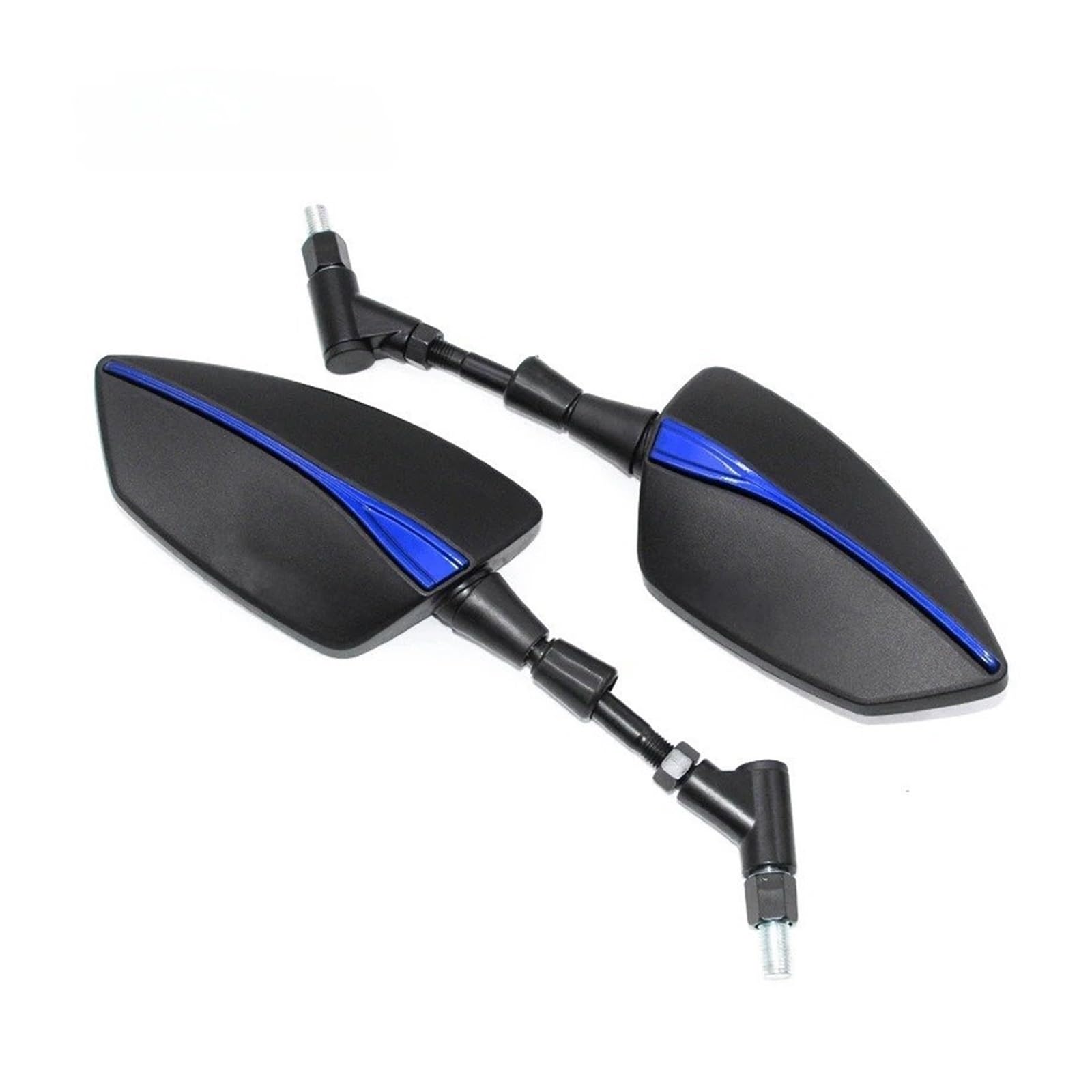 Motorrad Rückspiegel Für Rebel Für CMX500 Für CMX300 Für CMX1100 10mm Motorrad Adjustabale Rückspiegel Hinten(Blue) von Oxektgb