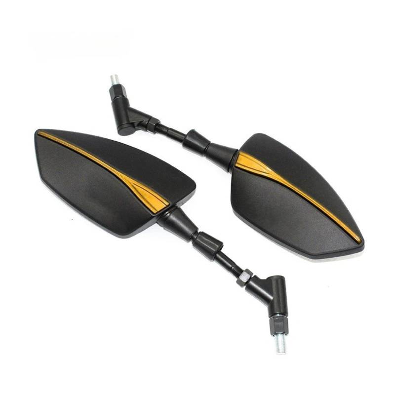 Motorrad Rückspiegel Für Rebel Für CMX500 Für CMX300 Für CMX1100 10mm Motorrad Adjustabale Rückspiegel Hinten(Yellow) von Oxektgb