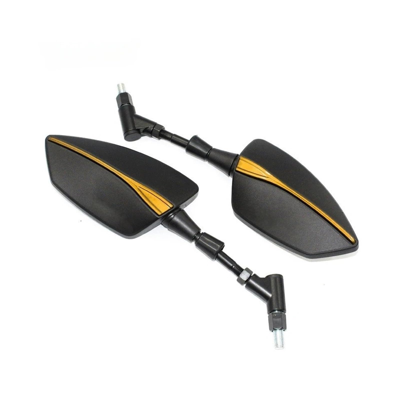 Motorrad Rückspiegel Für Varadero Für XL 1000 125 Für ABS XT Universal 10mm Motorrad Adjustabale Rückspiegel(Yellow) von Oxektgb