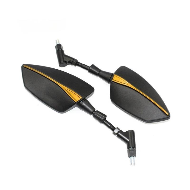 Motorrad Rückspiegel Für Varadero Für XL 1000 125 Für ABS XT Universal 10mm Motorrad Adjustabale Rückspiegel(Yellow) von Oxektgb