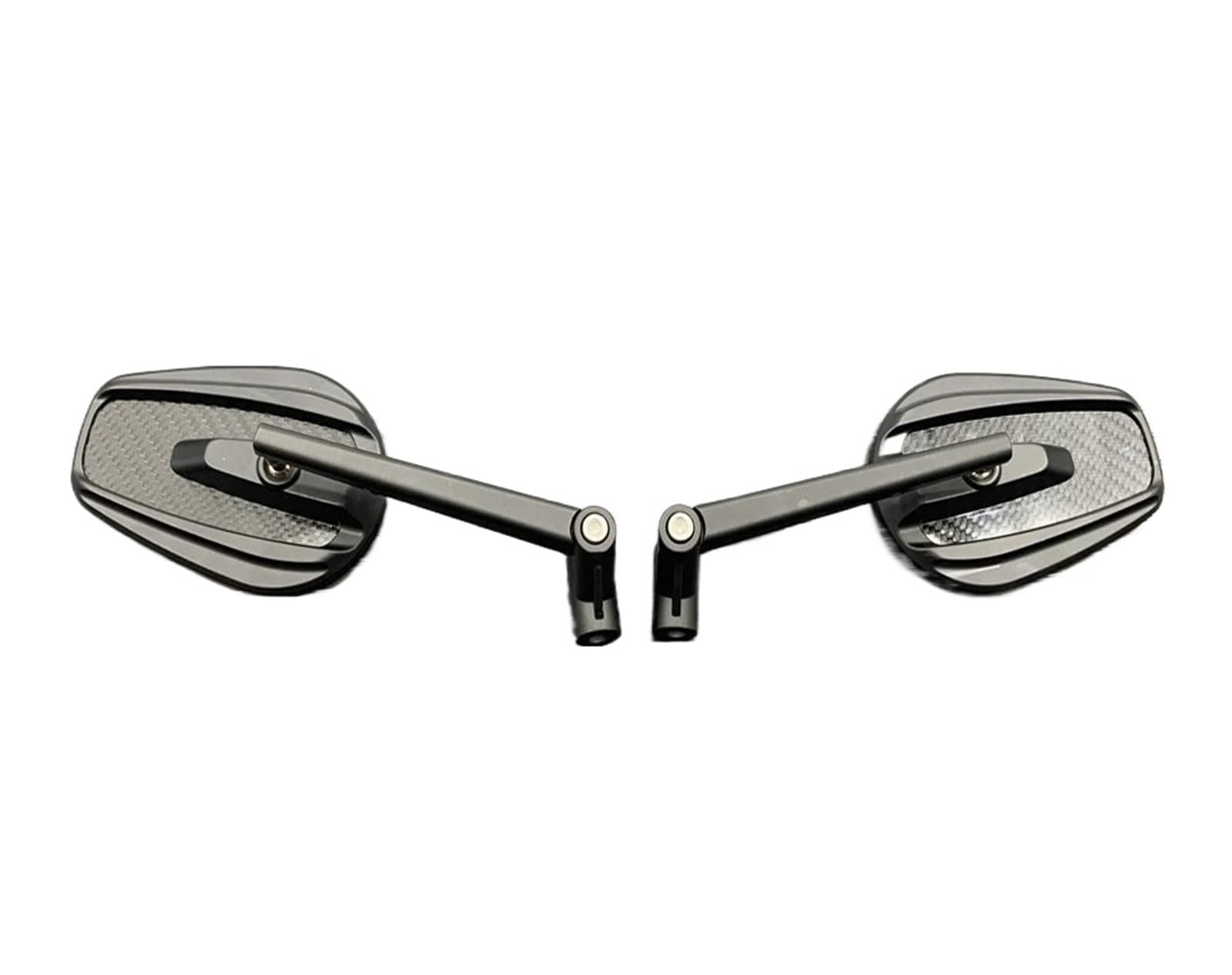 Motorrad Rückspiegel Universal 8mm 10mm Carbon Fiber Motorrad Spiegel Rückseite(B) von Oxektgb