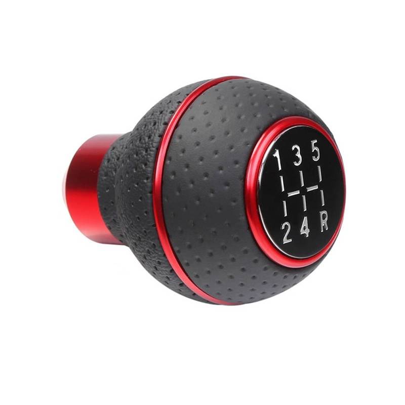 Schaltknäufe 5-Gang-Schaltknauf, Schalthebel, Getriebe, passend für die meisten manuellen Autos, LKWs, SUVs Auto Schalthebel(Red) von Oxektgb