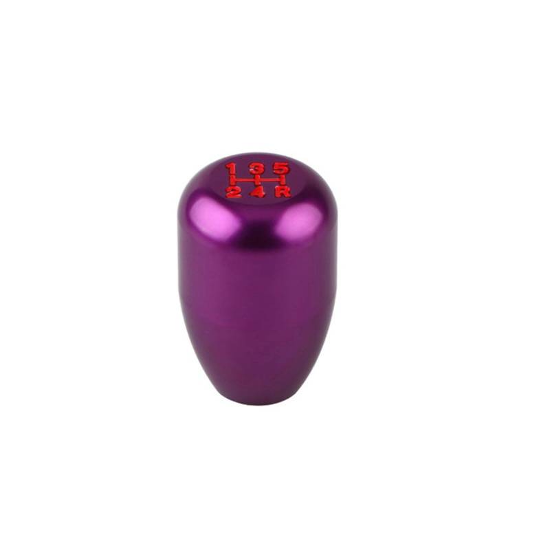 Schaltknäufe 5 Geschwindigkeit Aluminium Auto Getriebe Shifter Knob Manuelle Übertragung Schaltknauf Schalthebel Automatische Auto Schalthebel(Purple) von Oxektgb