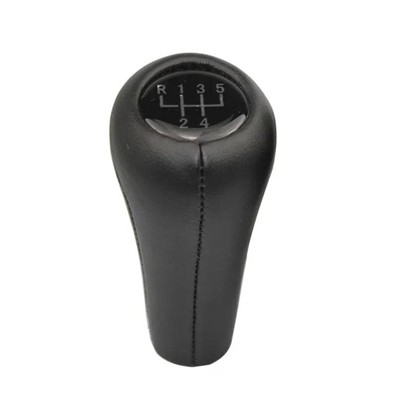 Schaltknäufe Für 1 3 5 6 Serie M3 M4 M5 X5 X6 E30 E32 E34 E36 E38 E39 E46 E53 E60 E63 Leder Schaltknauf Auto Schalthebel(5 Speed) von Oxektgb