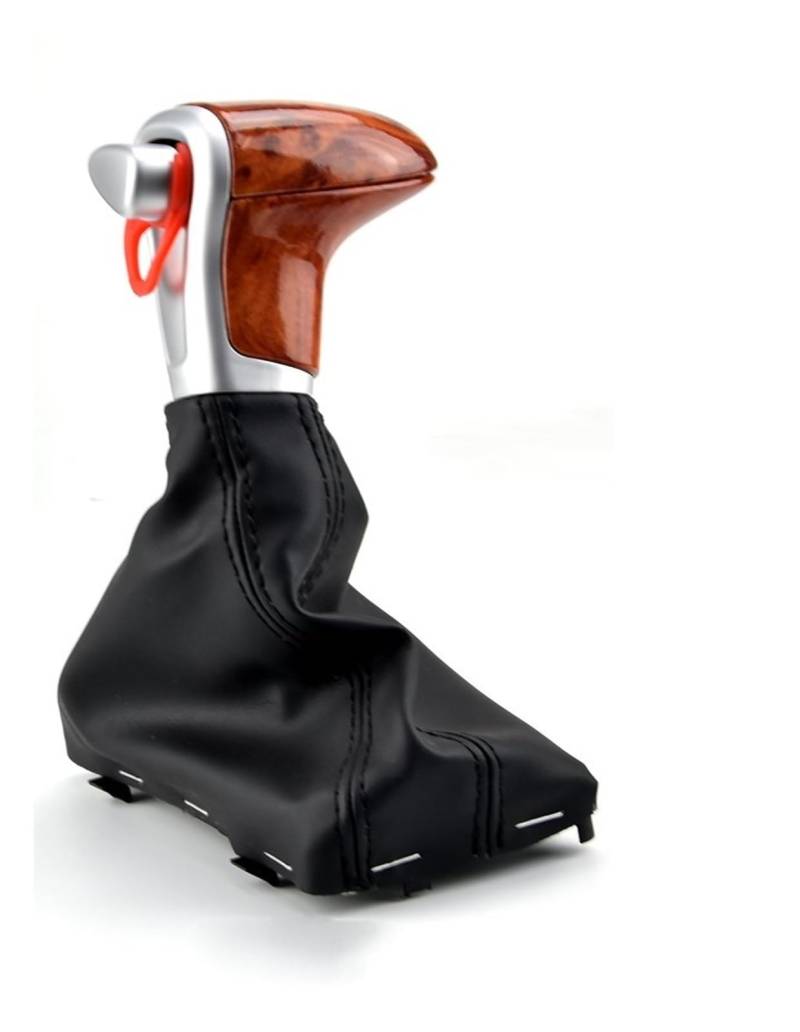 Schaltknäufe Für A6 A7 A3 A4 A5 A6 C6 Q5 2009 2010 2011 2012 2014 4G1 713 139 R Auto Leder Chrom Schaltknauf Schaltknäufe Auto Schalthebel(Wood Grain Black) von Oxektgb