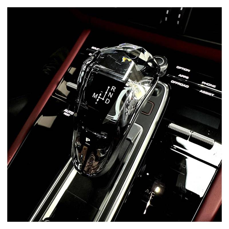 Schaltknäufe Für Cayenne Für Coupé Für Turbo Für GTS Für Panamera Für Sport Für Shift Für Knob Crystal Gear Shift Hebelgriff Auto Schalthebel(Style1) von Oxektgb