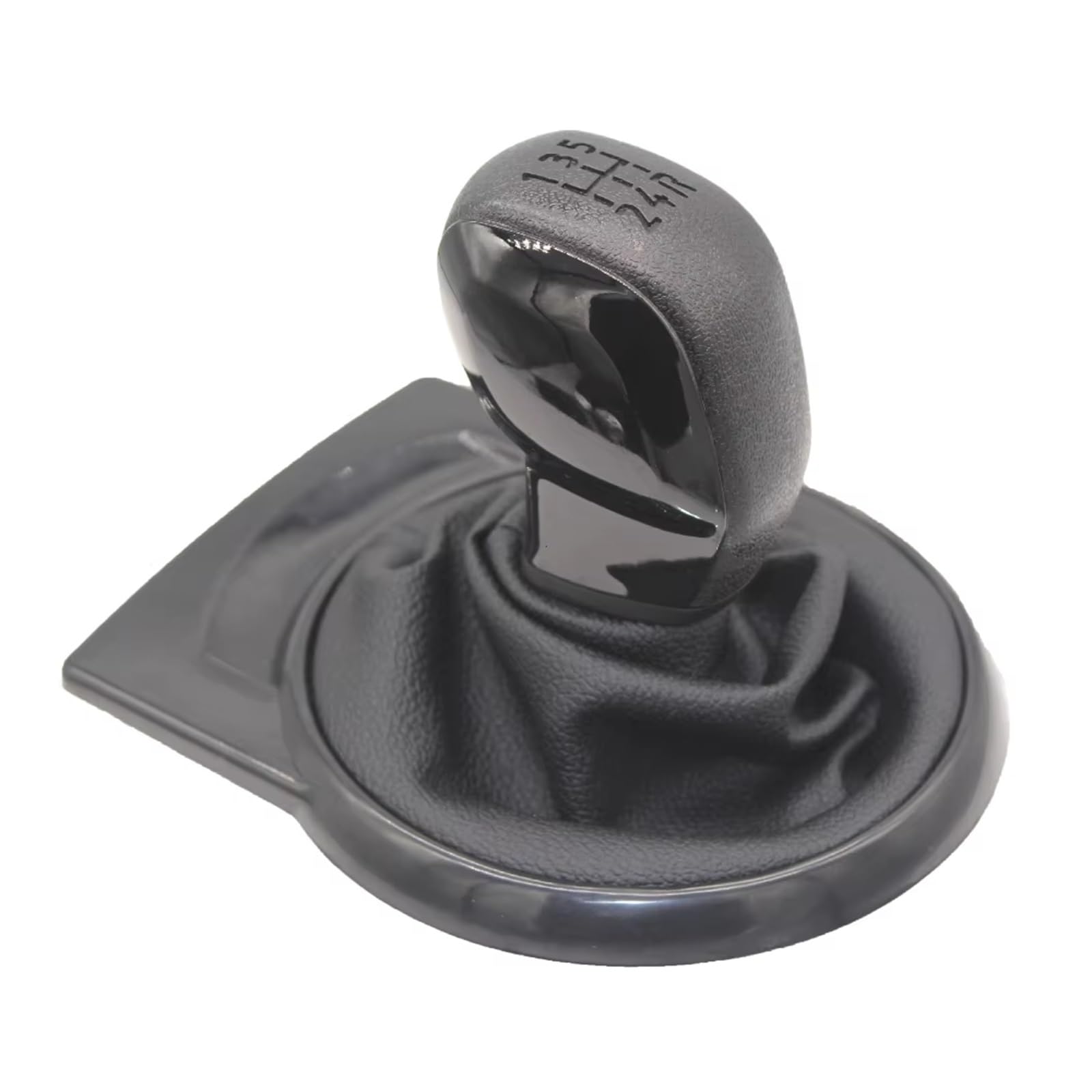 Schaltknäufe Für Citroen Für C4 MK1 2004 2005 2006 2007 2008 5-Gang-Schaltknauf Gamasche Boot-Abdeckungsfall Auto Schalthebel(Black) von Oxektgb