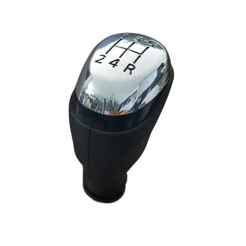 Schaltknäufe Für Clio 4 IV MK4 Manuelle Stick Kopf Shifter Hebel Griff Zubehör 5/6 Geschwindigkeit Schaltknauf Auto Schalthebel(Chrome 5 Speed) von Oxektgb