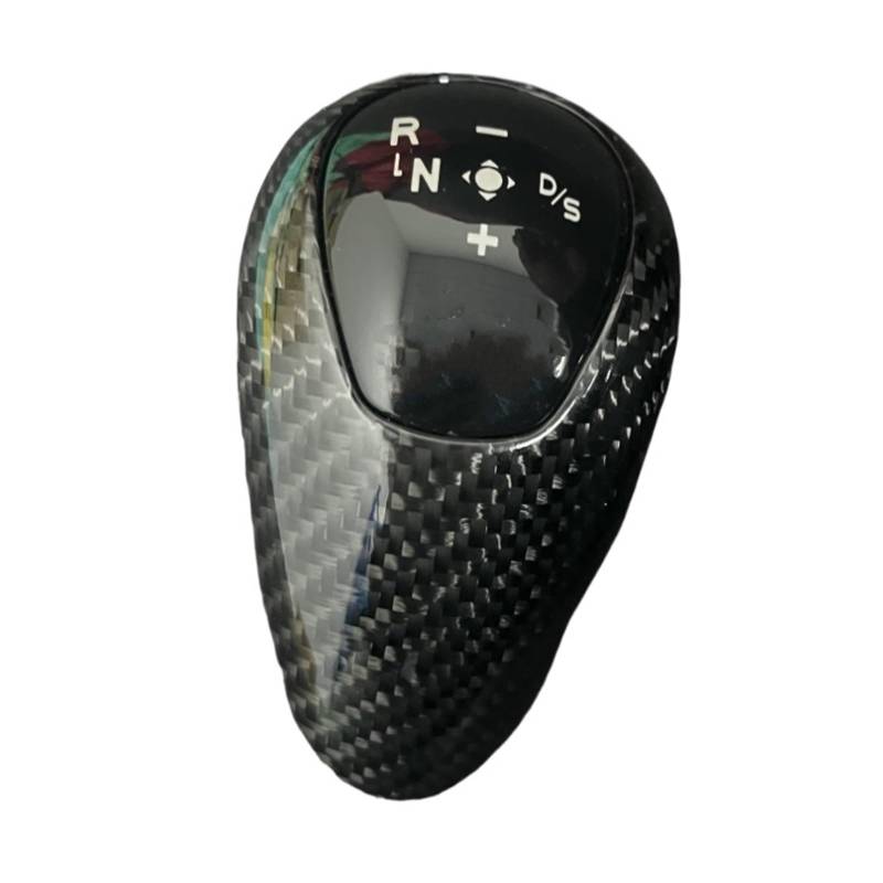 Schaltknäufe Für M2 Für M3 Für M4 Für M5 Für M6 F87 F80 F82 F83 Echtkohlefaser-Schaltknaufabdeckung Ersatz Auto Schalthebel(Bright Carbon Fiber) von Oxektgb