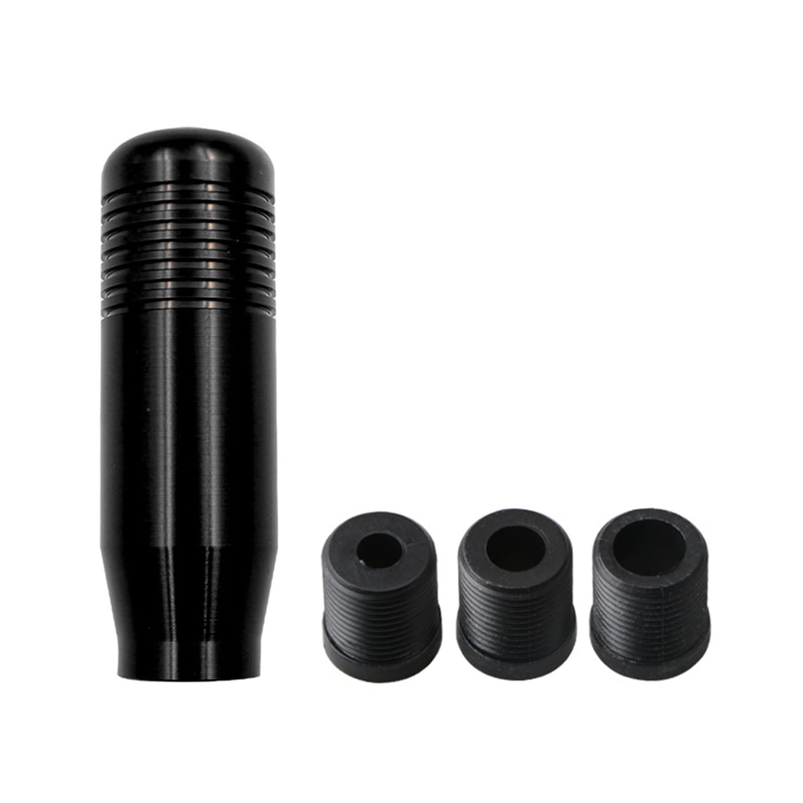 Schaltknäufe Universal Auto Aluminium Manuelle Schaltknauf Stick Manuelle Übertragung Gearstick Hebel Schaltknauf 8,5 cm Auto Schalthebel(Black) von Oxektgb