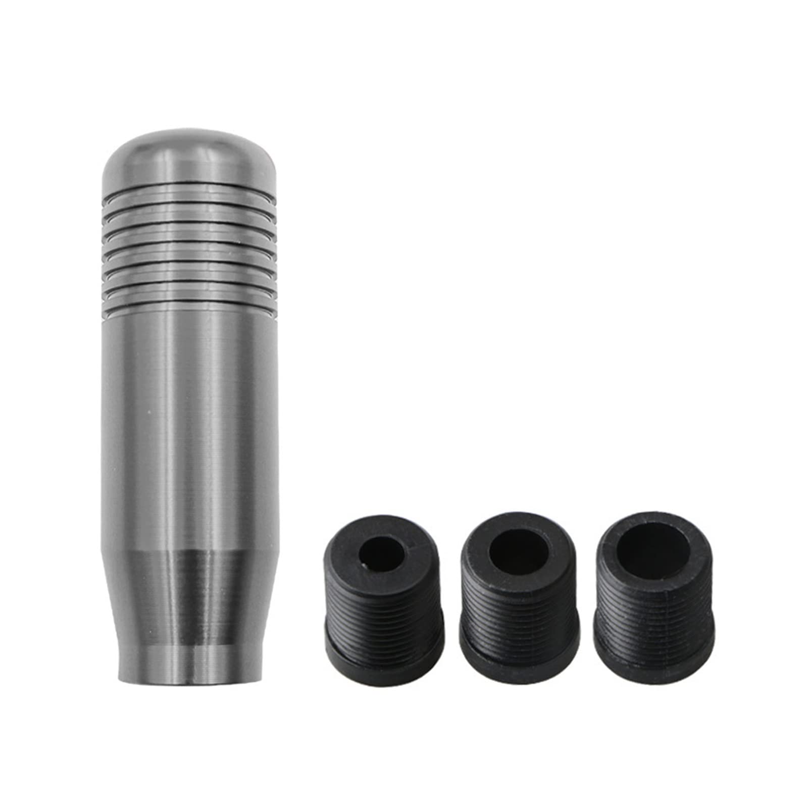 Schaltknäufe Universal Auto Aluminium Manuelle Schaltknauf Stick Manuelle Übertragung Gearstick Hebel Schaltknauf 8,5 cm Auto Schalthebel(Gray) von Oxektgb