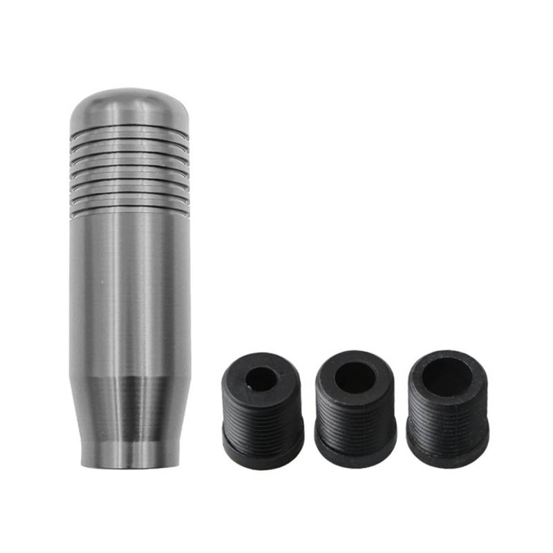 Schaltknäufe Universal Auto Aluminium Manuelle Schaltknauf Stick Manuelle Übertragung Gearstick Hebel Schaltknauf 8,5 cm Auto Schalthebel(Gray) von Oxektgb