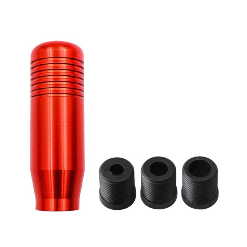 Schaltknäufe Universal Auto Aluminium Manuelle Schaltknauf Stick Manuelle Übertragung Gearstick Hebel Schaltknauf 8,5 cm Auto Schalthebel(Red) von Oxektgb