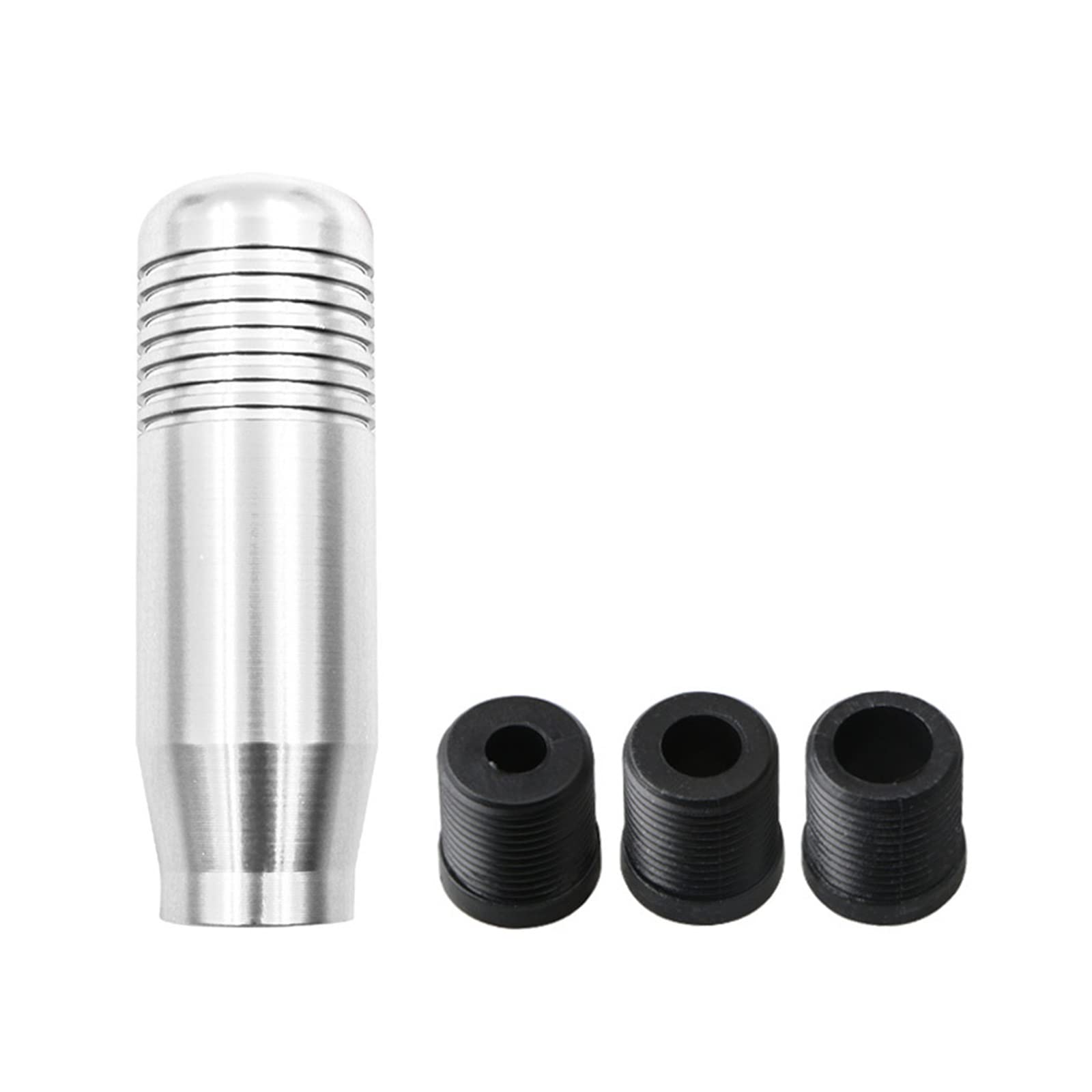 Schaltknäufe Universal Auto Aluminium Manuelle Schaltknauf Stick Manuelle Übertragung Gearstick Hebel Schaltknauf 8,5 cm Auto Schalthebel(Silver) von Oxektgb