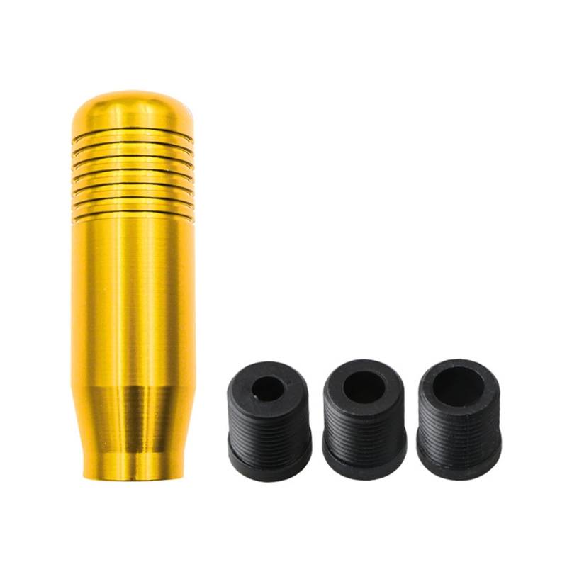 Schaltknäufe Universal Auto Aluminium Manuelle Schaltknauf Stick Manuelle Übertragung Gearstick Hebel Schaltknauf 8,5 cm Auto Schalthebel(Yellow) von Oxektgb