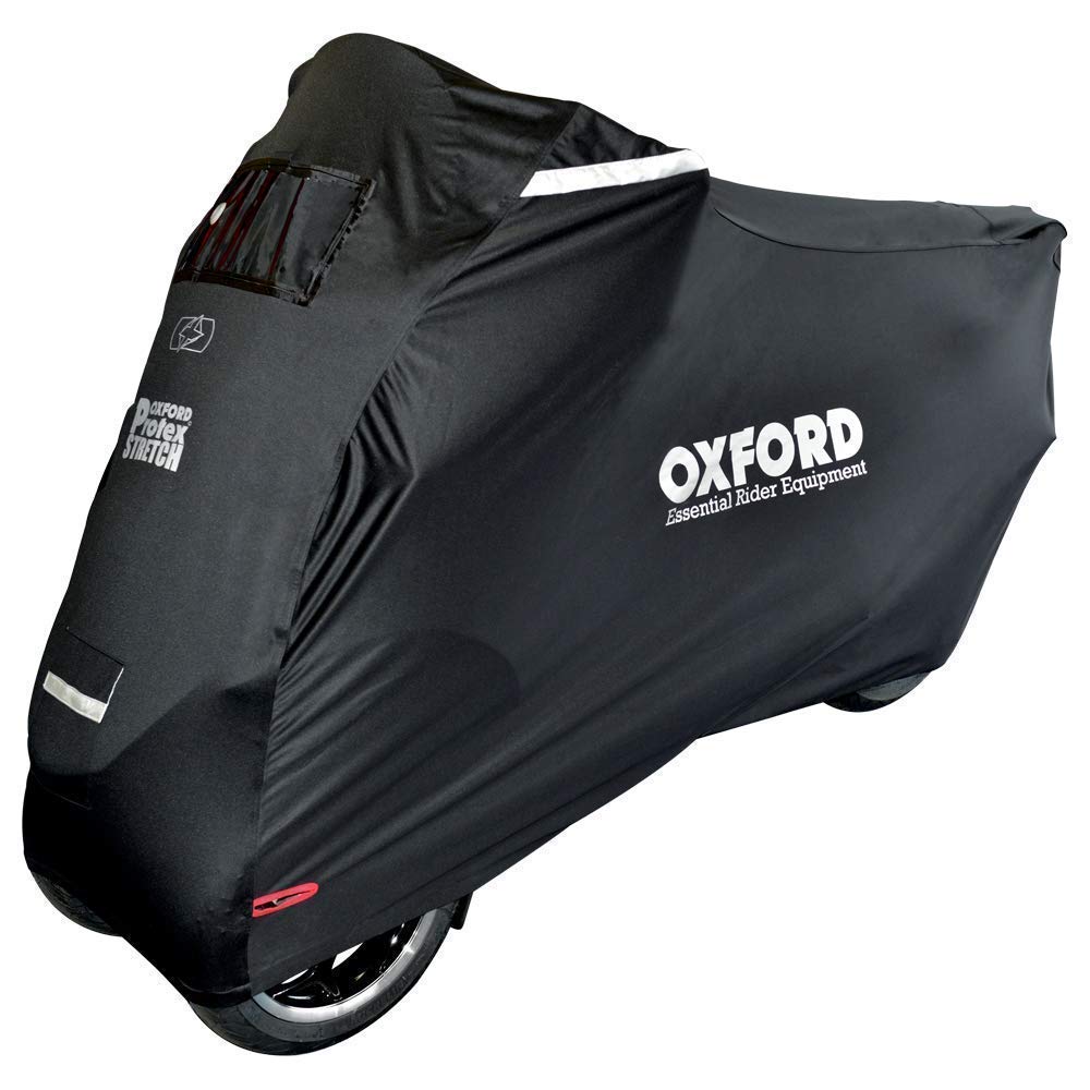 Oxford Motorcycle Protex Stretch Motorcycle Cover for Three Wheel Bikes - Black, Medium von Oxford