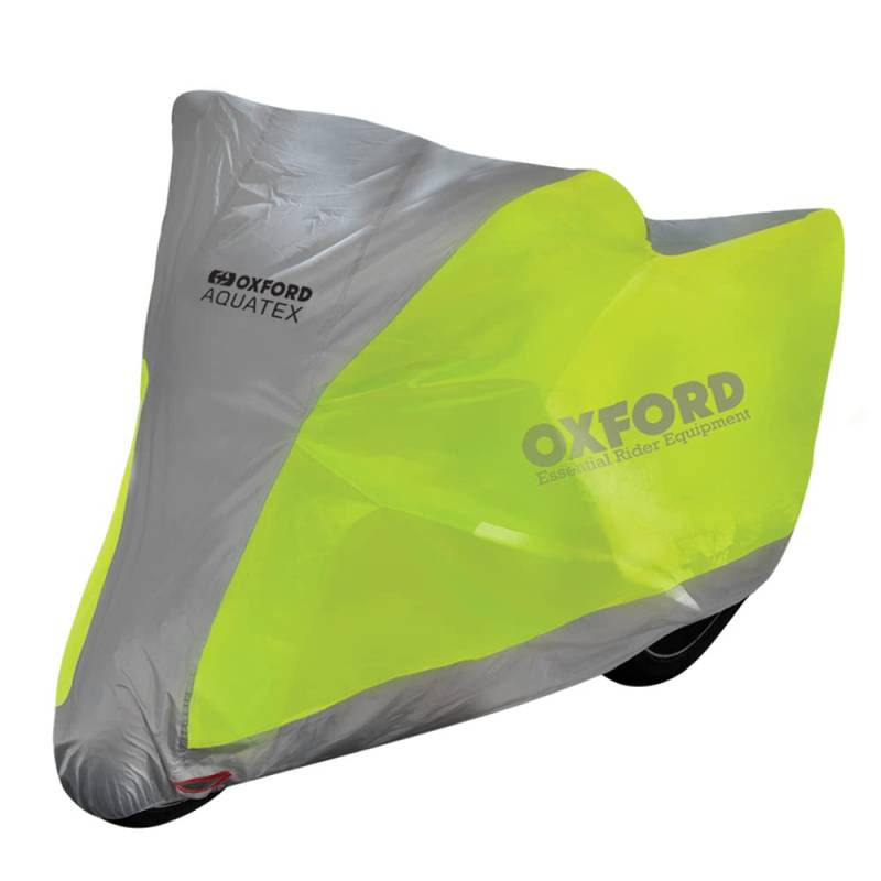 Oxford - Aquatex Outdoor Motorrad-Schutzabdeckung, fluoreszierend (CV223) XL (277 cm L x 104 cm B x 141 cm H) von Oxford