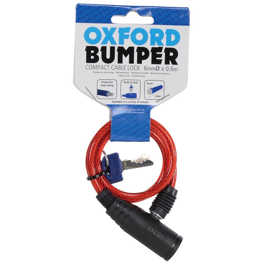 Oxford Bumper KOMPAKT Kabel Lock-Kinder/Kinder/klein (rot) von Oxford