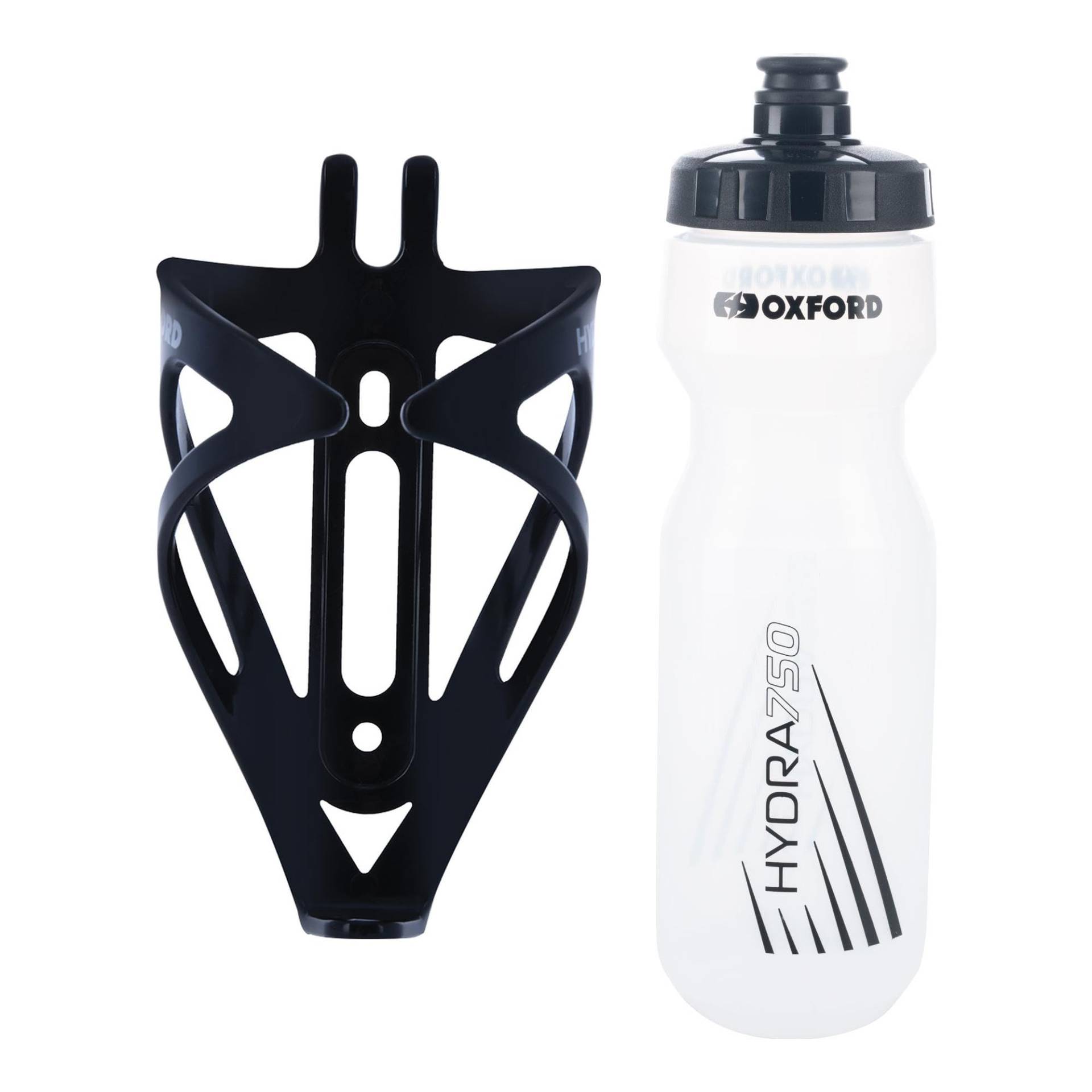Oxford Fahrrad-Flaschenhalter und 750 ml transparente, BPA-freie Wasserflaschen-Set – langlebiger, mattschwarzer Käfig, universelle Passform für Rennräder und Mountainbikes, einfache Installation – Oxford Fahrrad-Flaschenhalter und 750 ml transparente, BPA-freie Wasserflaschen-Set – langlebiger, mattschwarzer Käfig, universelle Passform für Rennräder und Mountainbikes, einfache Installation – von Oxford