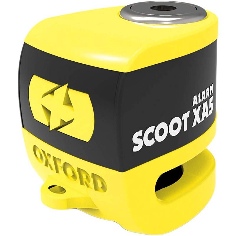 Oxford LK287 Scoot XA5 Alarmscheibenschloss Gelb/Schwarz von Oxford