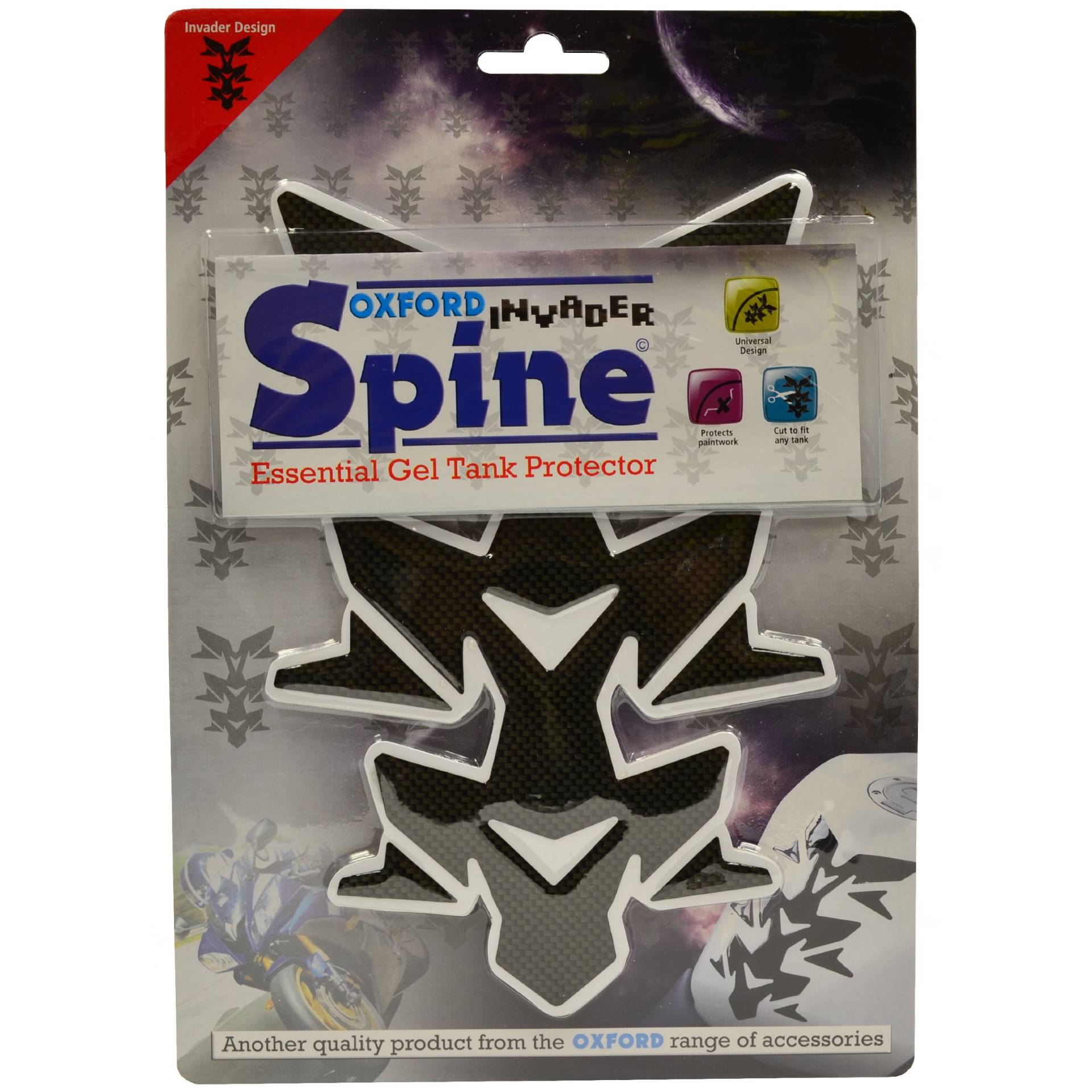 Oxford OF844 Gel Spine Invader – Carbon, one_Size Oxford OF844 Gel Spine Invader – Carbon, one_Size von Oxford