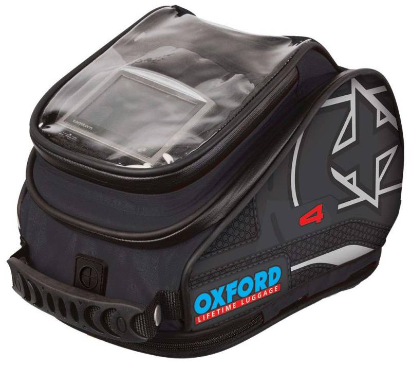 Oxford OL275 X4 Schnelle Veröffentlichung Tankrucksack, 4L, Schwarz von Oxford
