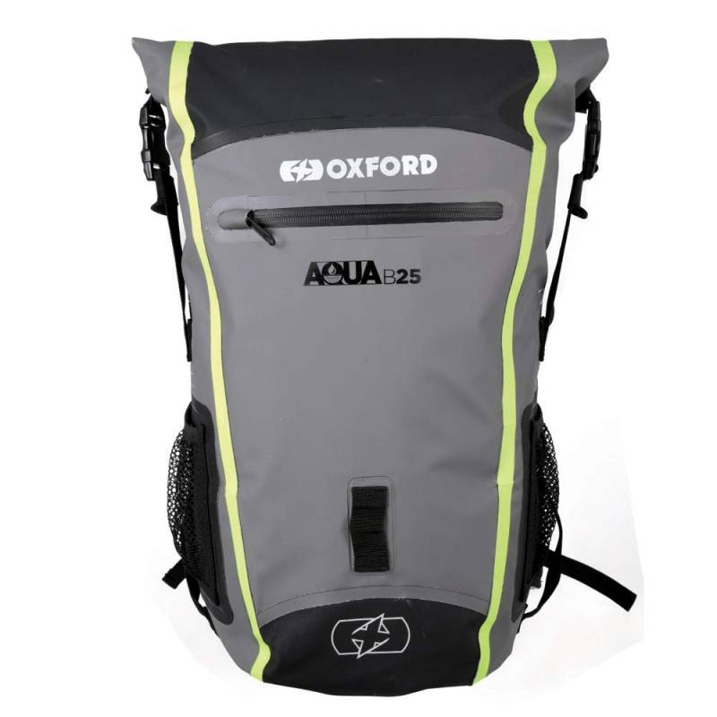 Oxford OL466 Aqua B25 Rucksack, 25 l, Schwarz Fluo Grey, Allwetter von Oxford