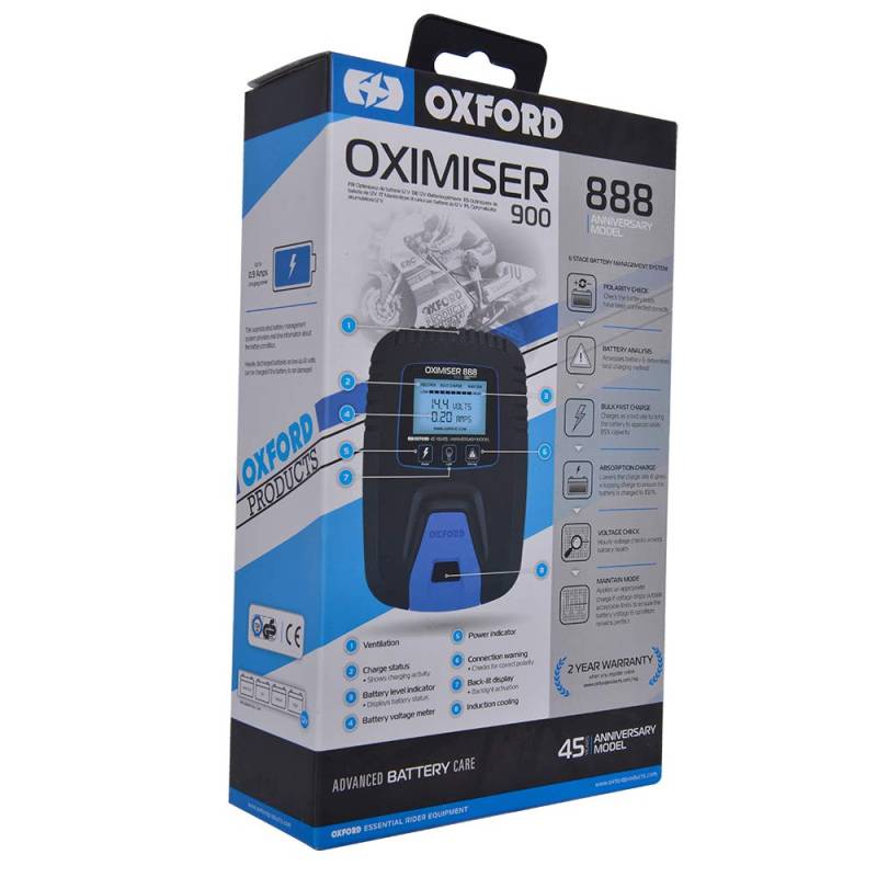 Oxford Oximiser 900 ANNIVERSARY EDITION, Batterieladegerät von Oxford