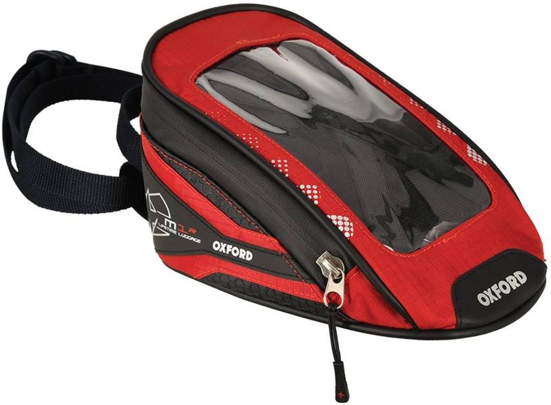 Oxford Products Limited – M1R Micro-Tanktasche – rot (OL352), 1 Liter (0,2 Gallonen) Fassungsvermögen von Oxford