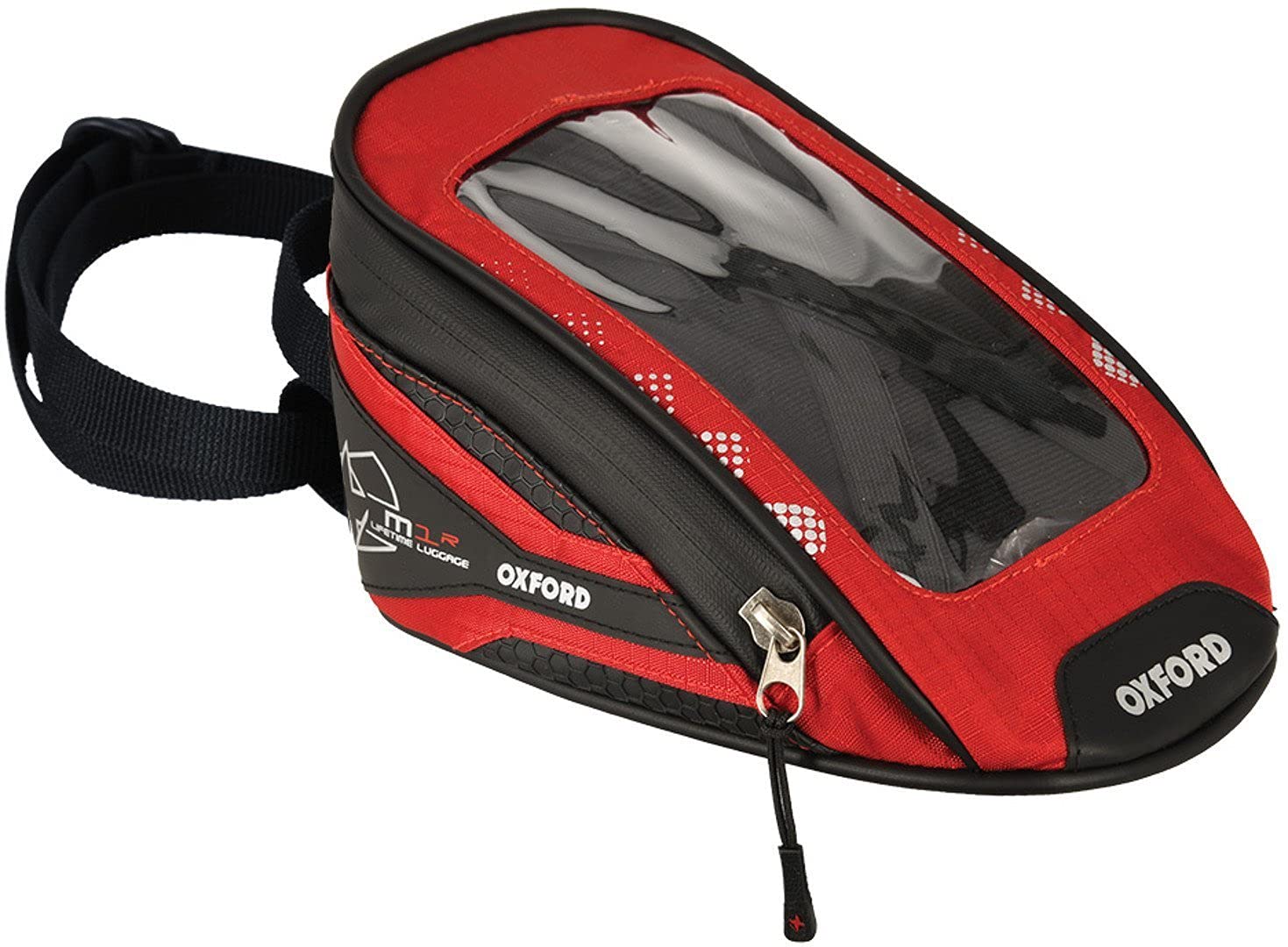 Oxford Products Limited – M1R Micro-Tanktasche – rot (OL352), 1 Liter (0,2 Gallonen) Fassungsvermögen von Oxford
