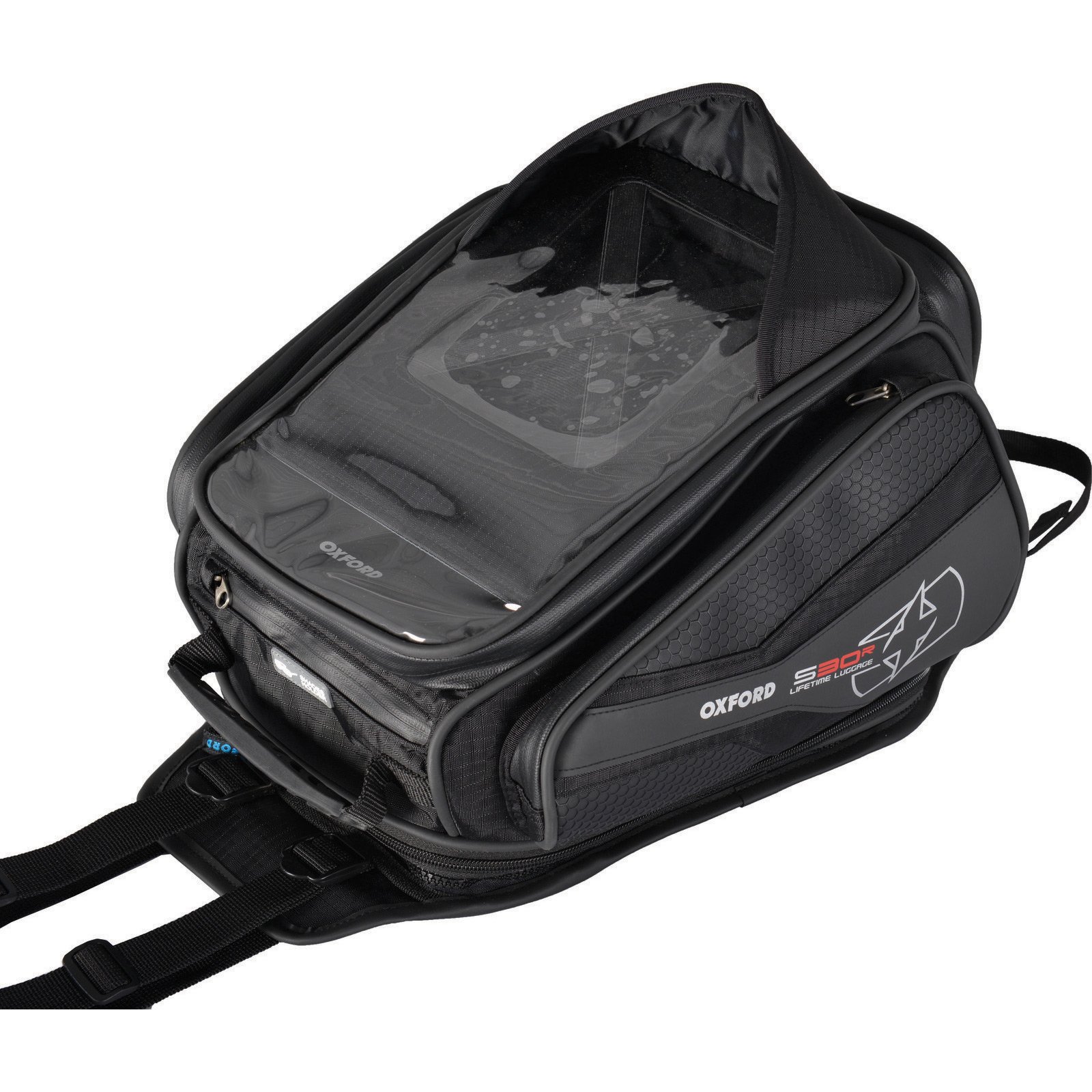 Oxford S30R 30 Liter Tanktasche zum Angurten OL345 schwarz + Gepäcknetz Oxford S30R 30 Liter Tanktasche zum Angurten OL345 schwarz + Gepäcknetz von Oxford