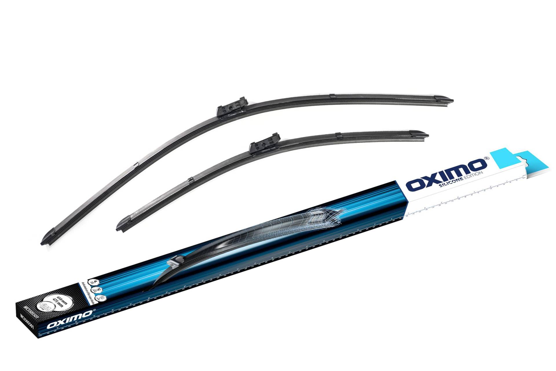 OXIMO Scheibenwischer Set Auto - Wischerblätter Set für Frontscheibe 650 mm/475 mm - Autoscheibenwischer Vorne Auto Zubehör BMW 2 (F46, Gran Tourer) mpv 06.2015 → von Oximo