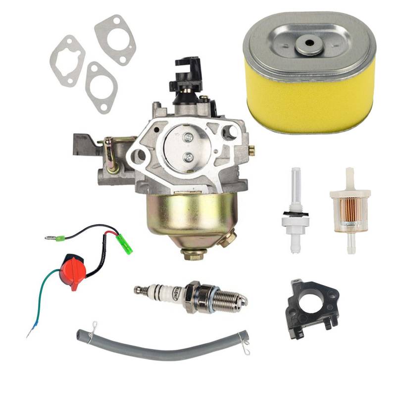 Carkio Vergaser Zündkerze Kraftstofffilter-Luftfilter Compatible with GX340 GX390 11HP 13HP Motor Rasenmäher von OxoxO