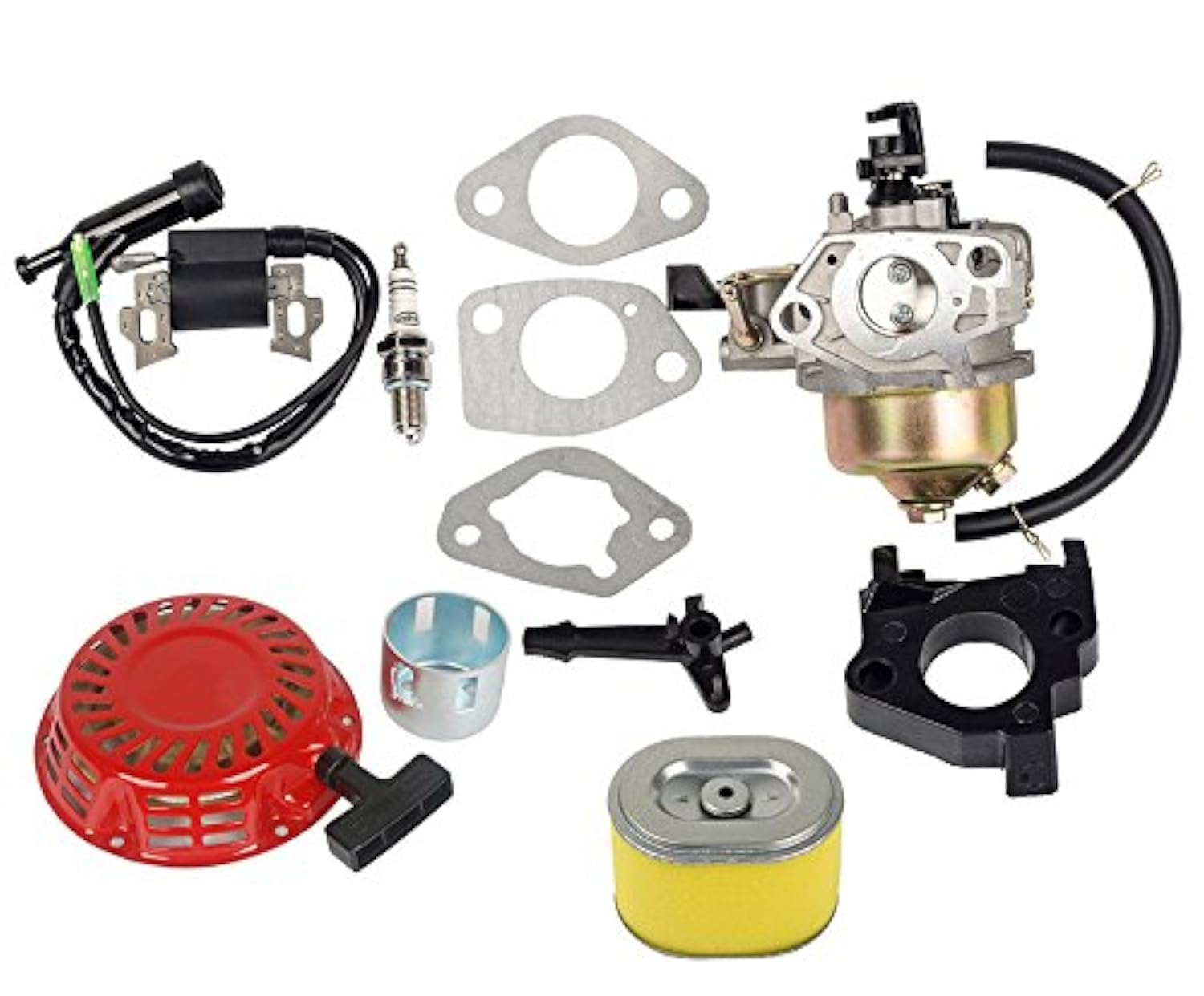 OxoxO 16100-ZE2-W71 Vergaser-Kit mit Luftfilter Zündspule Rücklaufstarter Compatible with Honda GX240 GX270 8HP 9HP Motor von OxoxO