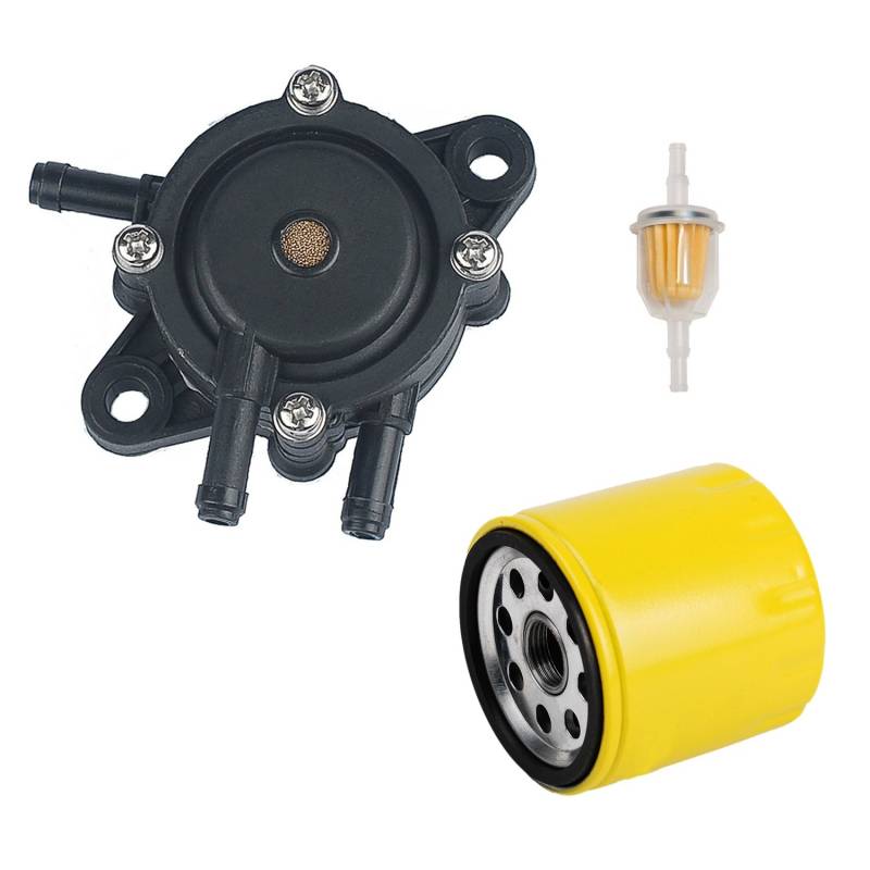 OxoxO 24 393 04-S Kraftstoffpumpe Ölfilter Kraftstofffilter für Kohler CH17-CH25 CV17-CV25 CH730-CH740 CV730-CV740 17HP-25HP Motor Rasenmäher von OxoxO