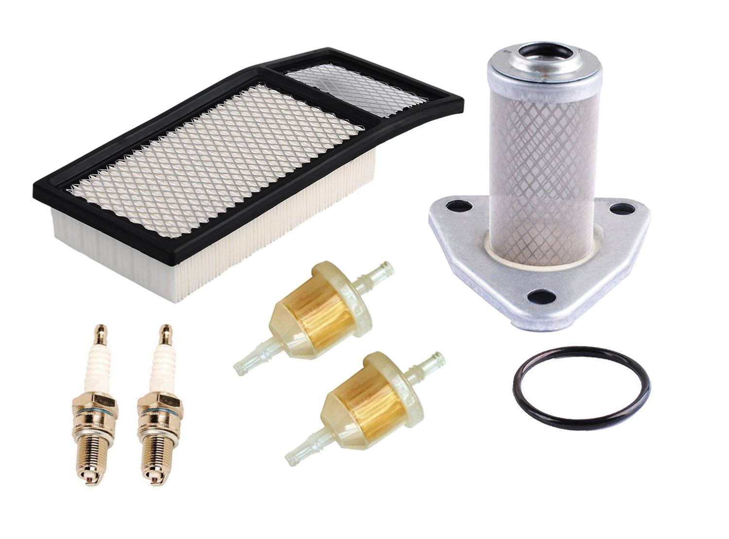 OxoxO 72368G01 Air Filter 26591G01 Oil Filter 72084-G01 Fuel Filter Spark Plug Kit Compatible with EZGO TXT, MEDALIST 4 Cycle 295cc/350cc Golf Cart 1994-2005 Replacement Parts von OxoxO