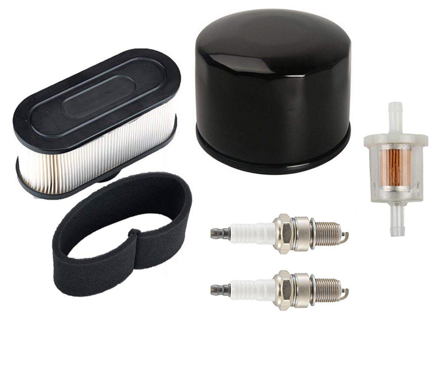 Carkio Air Filter Pre Filter Oil Filter Fuel Filter 2pcs Spark Plug Compatible with Kawasaki FR651V FR691V FR730V FS481V FS541V FS600V FS651V FS691V FS730V 4-Cycle Engine Carkio Air Filter Pre Filter Oil Filter Fuel Filter 2pcs Spark Plug Compatible with Kawasaki FR651V FR691V FR730V FS481V FS541V FS600V FS651V FS691V FS730V 4-Cycle Engine von OxoxO