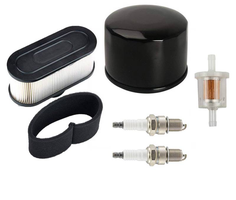 Carkio Air Filter Pre Filter Oil Filter Fuel Filter 2pcs Spark Plug Compatible with Kawasaki FR651V FR691V FR730V FS481V FS541V FS600V FS651V FS691V FS730V 4-Cycle Engine von OxoxO