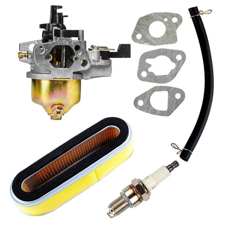 OxoxO Vergaser mit Luftfilter-Zündkerzen-Set Compatible with Honda GXV120 GXV140 GXV160 Motoren HR194 HR195 HR214 HRA214 HR215 HR216 HRA216 HRC216 Rasenmäher von OxoxO