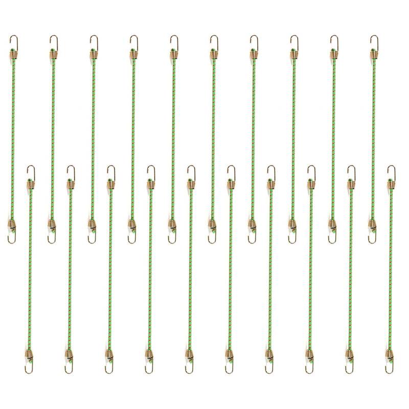 Bungee Kabel Mit Haken 20pcs Heavy Bungee Cord Gepäckgurt Elastischer Bungee Riemen Zum Sicherungsschaden Für Tarke Gepäckzelt von Oxxggkao
