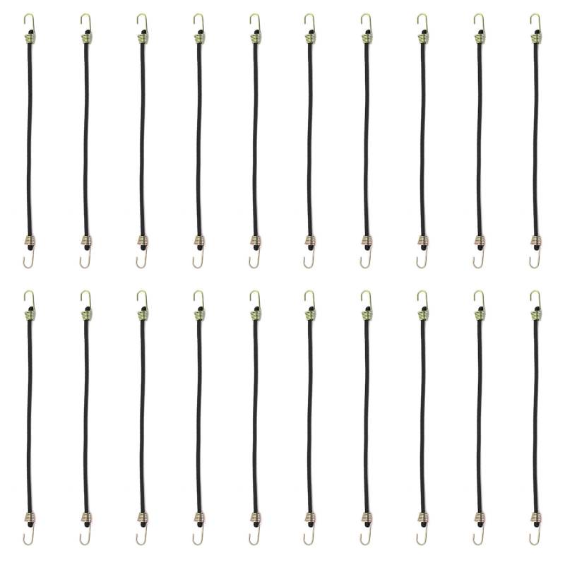 Bungee Kabel Mit Haken 20pcs Heavy Bungee Cord Gepäckgurt Elastischer Bungee Riemen Zum Sicherungsschaden Für Tarke Gepäckzelt von Oxxggkao