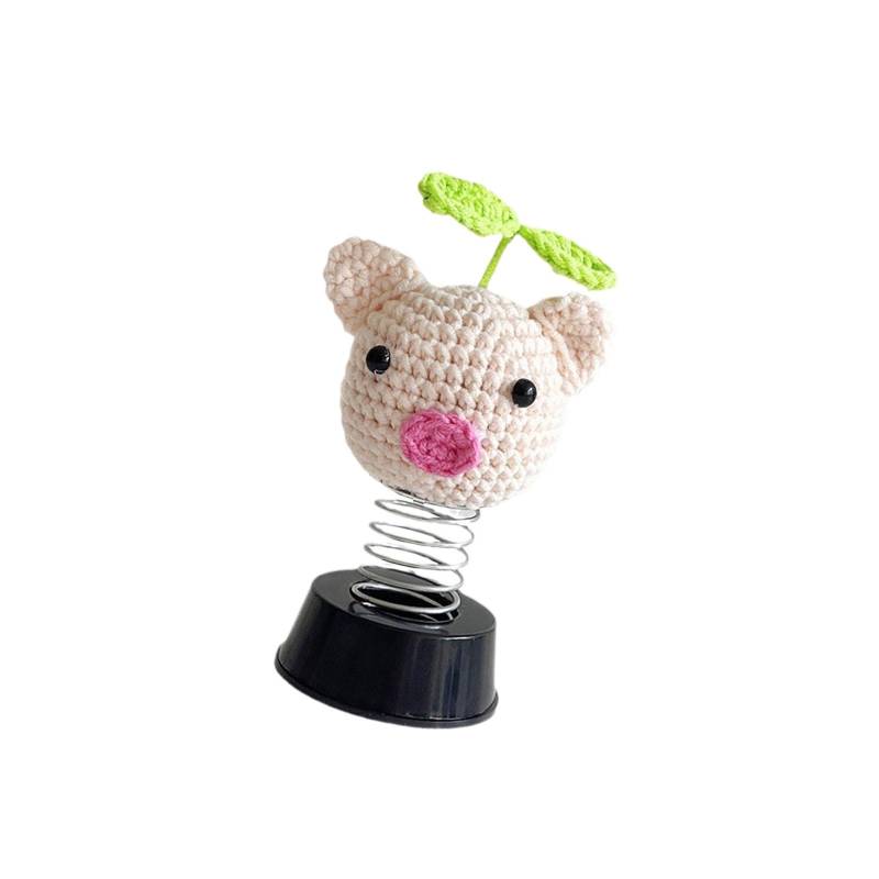 Oxxggkao Stricktiermuster Autodekoration Häkeln Decors Car Innenverzierung Wobble Figur Dashboard Dekoration Zubehör von Oxxggkao