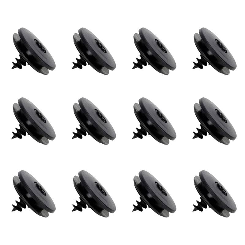 12 Stück Fußmatten Befestigung Clips,Mini Schwarz Auto Fussmatten-Halter-Clips,Universal Auto Fußmatten Clip Rutschfester,Kunststoff Fußmatten Befestigung Fixclips,für Autoteppiche Teppichfuß von Oykrueats