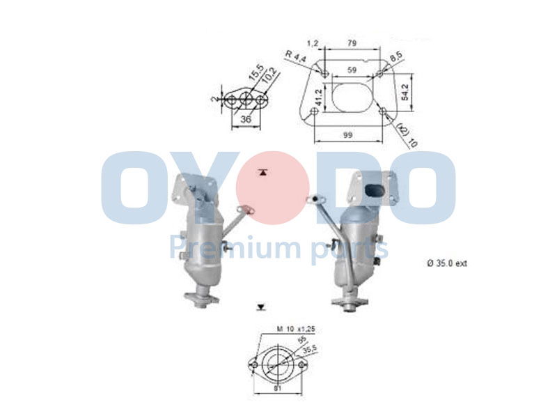 Katalysator Oyodo 10N0128-OYO Katalysator Oyodo 10N0128-OYO von Oyodo