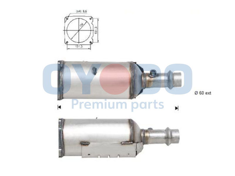 Ruß-/Partikelfilter, Abgasanlage Oyodo 20N0021-OYO Ruß-/Partikelfilter, Abgasanlage Oyodo 20N0021-OYO von Oyodo