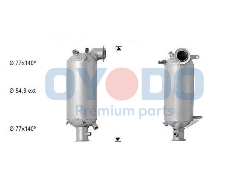 Ruß-/Partikelfilter, Abgasanlage Oyodo 20N0041-OYO von Oyodo